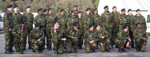 The winners of the Cadet Peacemaker of the Year award and the Detachment of the Year award for community service given by the Company.